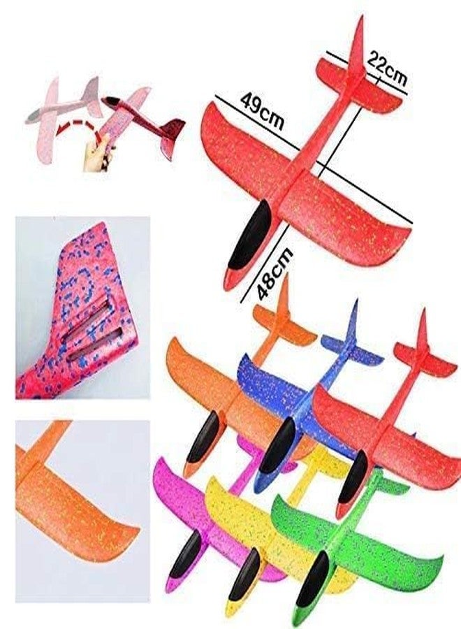 BELOXY Kids Hand Throw Flying Glider Planes - Foam Aeroplane Model Party Bag Fillers - Multicolor LED Toy for Kids Game (Pack of 1) - Image 5